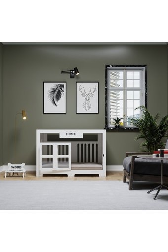 My Wood Home Ev İçi Ahşap Köpek Kulubesi