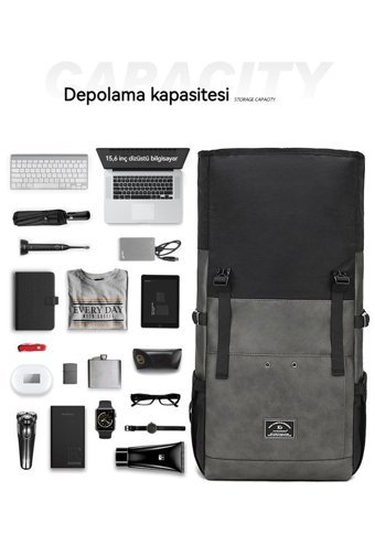 Wyanet Hespero Rolltop Seyahat Sarı Erkek Sırt Çantası