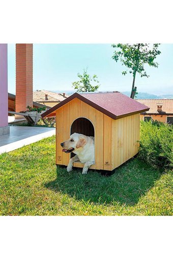 Ferplast ExtraLarge Dış Mekan Ahşap Köpek Kulubesi