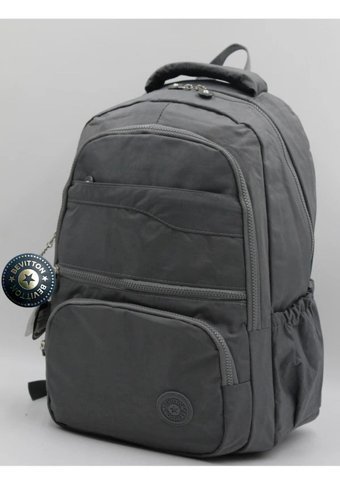 Case Club 2400 Gri Krinkıl Kumaş Günlük Kadın Sırt Çantası