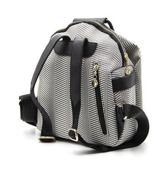 Silver & Polo Siyah Beyaz Siyah Nv771 Kadın Sırt Çantası