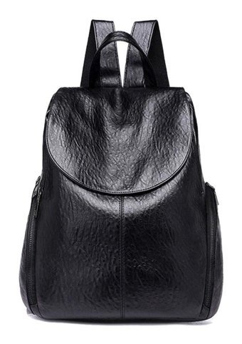 Generic Lebıhmurah Wbp1521 Moda Pu Deri Siyah Kadın Sırt Çantası