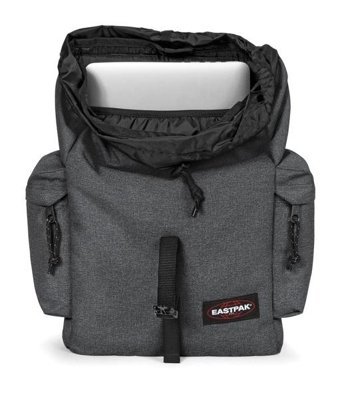 Eastpak Ek65E Austın + Bölmeli Black Denim Gri Melanj Kadın Sırt Çantası