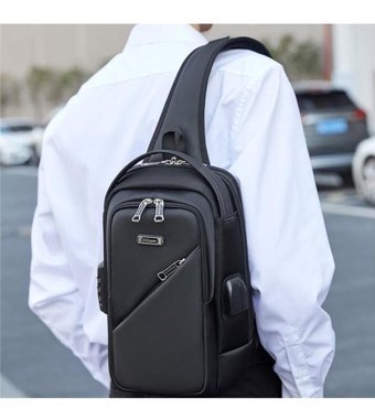 Wiersoon Moda Crossbody Siyah Erkek Sırt Çantası