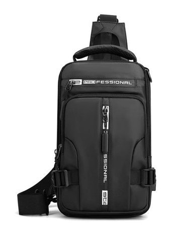 Luteshı Çok Fonksiyonlu Moda Günlük Crossbody Siyah Erkek Sırt Çantası