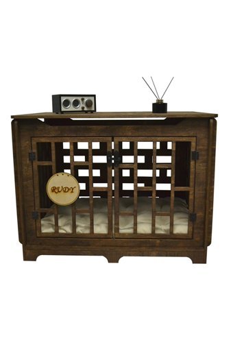 Tmwooden XXL Ev İçi Ahşap Köpek Kulubesi