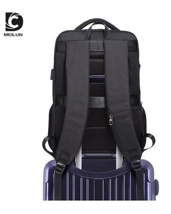 Dc Meilun Büyük Kapasiteli Moda Siyah Erkek Sırt Çantası