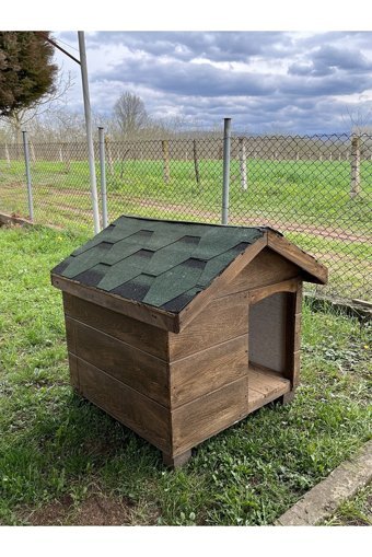 Modi Yalıtımlı Dış Mekan Ahşap Köpek Kulubesi
