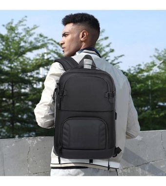 Ozuko 9716 156 İnç Bilgisayar Siyah Erkek Sırt Çantası