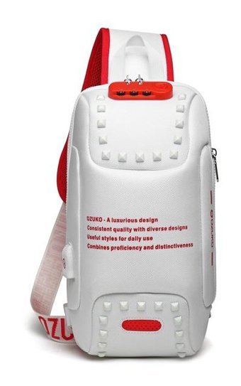 Ozuko 9283 Usb Şarj Portlu Rt Beyaz Erkek Sırt Çantası