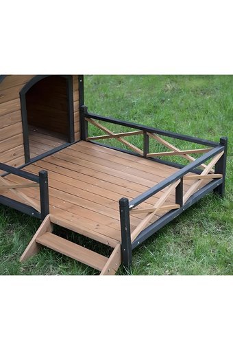 Rizof Decor Yalıtımlı Dış Mekan Ahşap Köpek Kulubesi