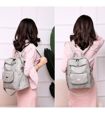 Kipling Zhenli Zl0290 Gri Çok Renkli Kadın Sırt Çantası