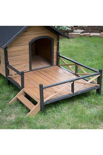Rizof Decor Yalıtımlı Dış Mekan Ahşap Köpek Kulubesi