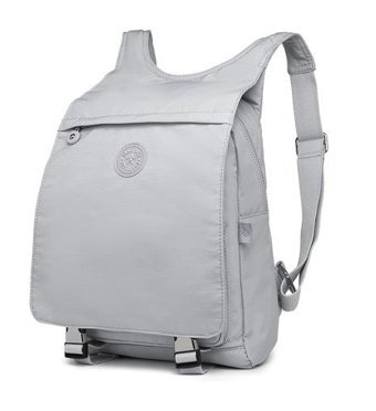 Smart Bags Orta Boy Krinkıl Kumaş 3114 A.Gri Açık Gri Kadın Sırt Çantası