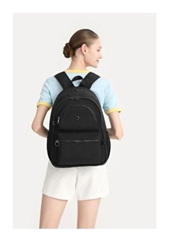 Smart Bags Siyah Mt 1050 Kadın Sırt Çantası