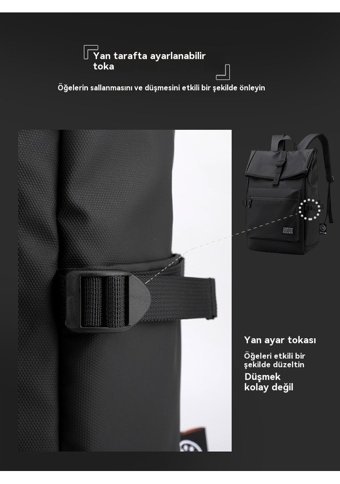 Eternal Luck Günlük Seyahat Siyah Erkek Sırt Çantası