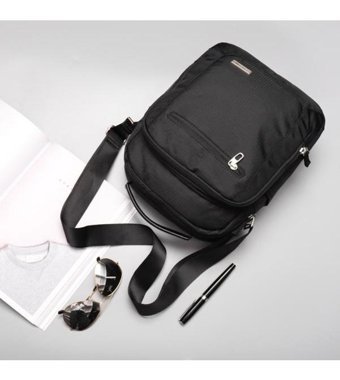 Generic Ipad İçin Crossbody Siyah Ortalama Erkek Sırt Çantası