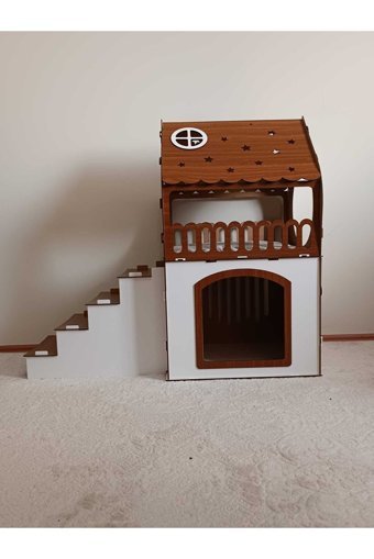 Hobicim XXL Ev İçi Ahşap Köpek Kulubesi