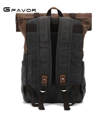 Gfavor Gf0158 Mumlu Kanvas Haki Erkek Sırt Çantası