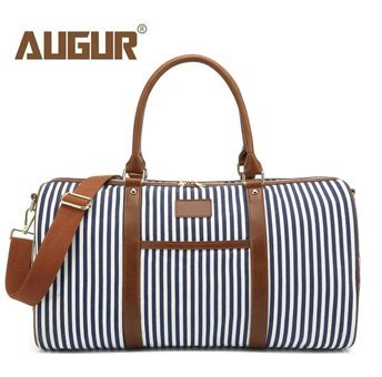 Augur 2115 Çizgili Çapraz Askı Mavi Erkek Sırt Çantası