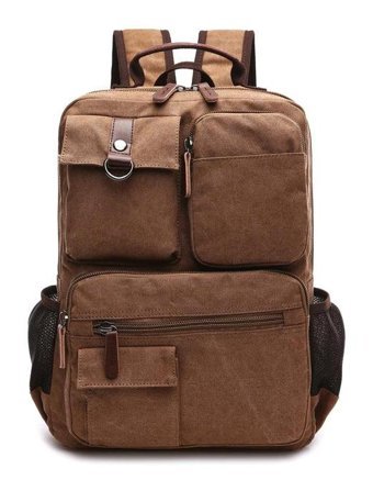 Zuolunduo Moda Günlük Kahverengi Erkek Sırt Çantası