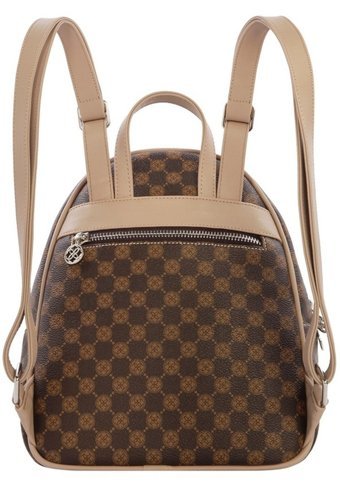 Cengiz Pakel Monogram Shore 7286P Kahverengi Vizon Kadın Sırt Çantası