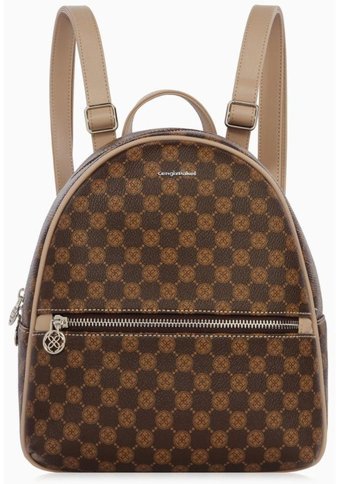 Cengiz Pakel Monogram Shore 7286P Kahverengi Vizon Kadın Sırt Çantası