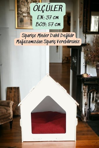 Pandago Model 4 Ev İçi Ahşap Köpek Kulubesi
