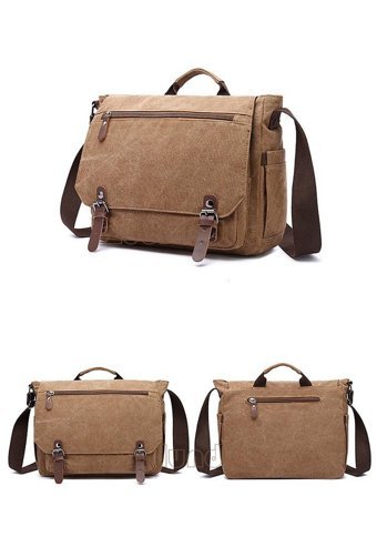 Zuolunduo Günlük Crossbody Kahverengi Erkek Sırt Çantası
