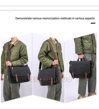 Zuolunduo Günlük Crossbody Kahverengi Erkek Sırt Çantası