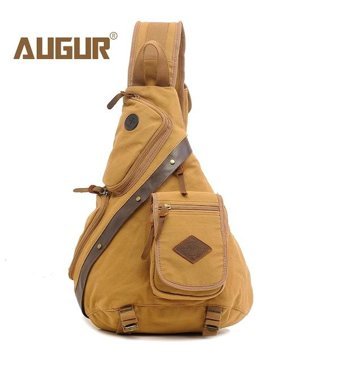 Augur 8171 Büyük Kapasiteli Çapraz Askı Haki Erkek Sırt Çantası