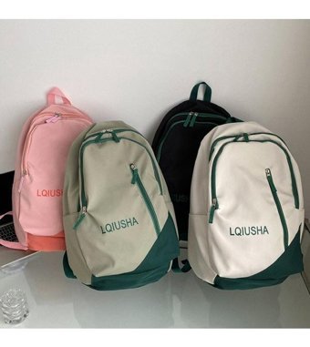 Sones Kız Büyük Kapasiteli Hafif Yeşil Kadın Sırt Çantası