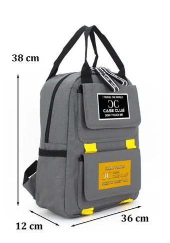 Case Club 860 Gri Günlük El Kadın Sırt Çantası