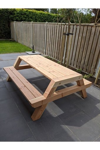 Ekopark Dikdörtgen Ahşap 180x80 cm Kahverengi Kamp Masası