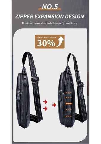 Bull Captan Moda Crossbody Erkek Sırt Çantası Koyu Kahverengi