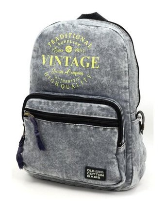 Oldcottoncargo Old Cotton 5055 Açık Gri Vintage Sırt Seyahat Kadın Sırt Çantası