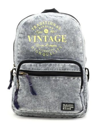 Oldcottoncargo Old Cotton 5055 Açık Gri Vintage Sırt Seyahat Kadın Sırt Çantası