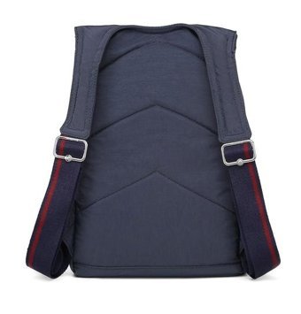 Smart Bags Orta Boy Krinkıl Kumaş 3114 Lacivert Kadın Sırt Çantası