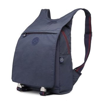 Smart Bags Orta Boy Krinkıl Kumaş 3114 Lacivert Kadın Sırt Çantası