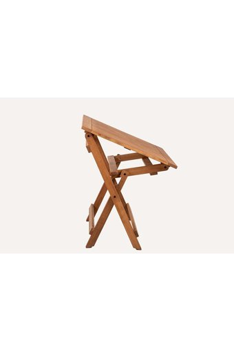 Lyptus Garden Katlanabilir Kare Ahşap 70x70 cm Kahverengi Kamp Masası