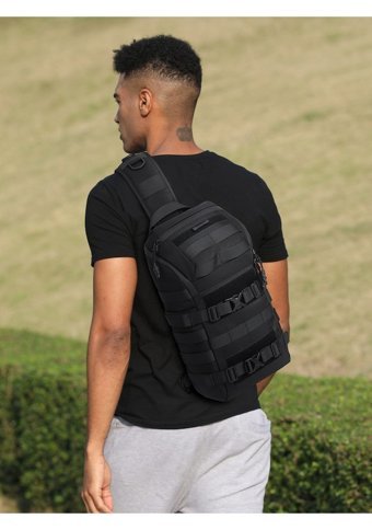 Ozuko 9738 Gündelik Su Geçirmez Crossbody Kamuflaj Erkek Haki Sırt Çantası