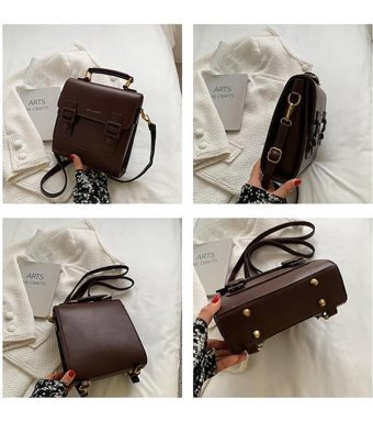 Chelsea Moda Yeni Basit Ve Çok Yönlü Crossbody Kahverengi Kadın Sırt Çantası