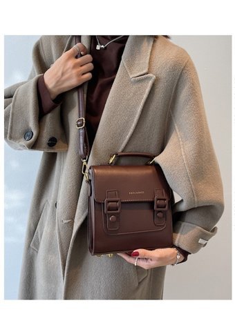 Chelsea Moda Yeni Basit Ve Çok Yönlü Crossbody Kahverengi Kadın Sırt Çantası