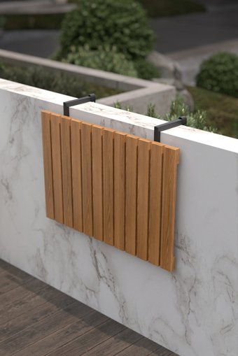 Retodesign Katlanabilir Dikdörtgen Plastik 40x60 cm Kahverengi Kamp Masası