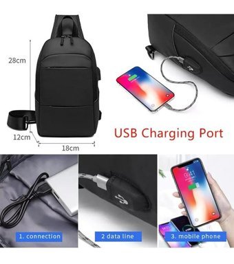Dc Meilun Usb Şarj Portlu Dc2730 Çok Renkli Erkek Sırt Çantası