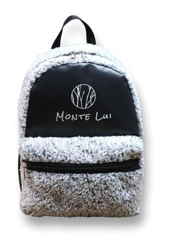 Eternal Luck Monte Lui Mnt3637 Peluş Gri Kadın Sırt Çantası