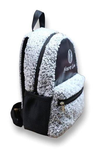 Eternal Luck Monte Lui Mnt3637 Peluş Gri Kadın Sırt Çantası