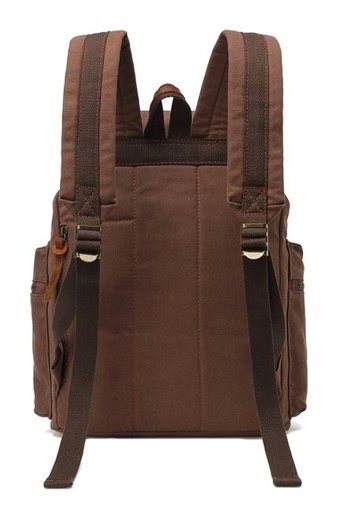 Sones Augur 1039 Retro Kanvas Çok Renkli Khaki Erkek Sırt Çantası