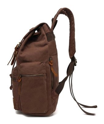Sones Augur 1039 Retro Kanvas Çok Renkli Khaki Erkek Sırt Çantası