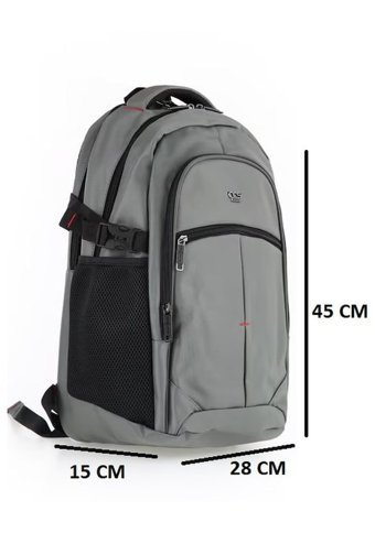 Ççs Mikro Kumaş Gri 51438 Erkek Sırt Çantası
